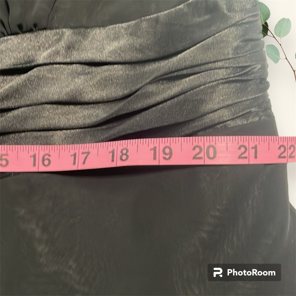 Dress Barn dress size 20W sleeveless black w/beaded top lining under chiffon - Picture 8 of 14